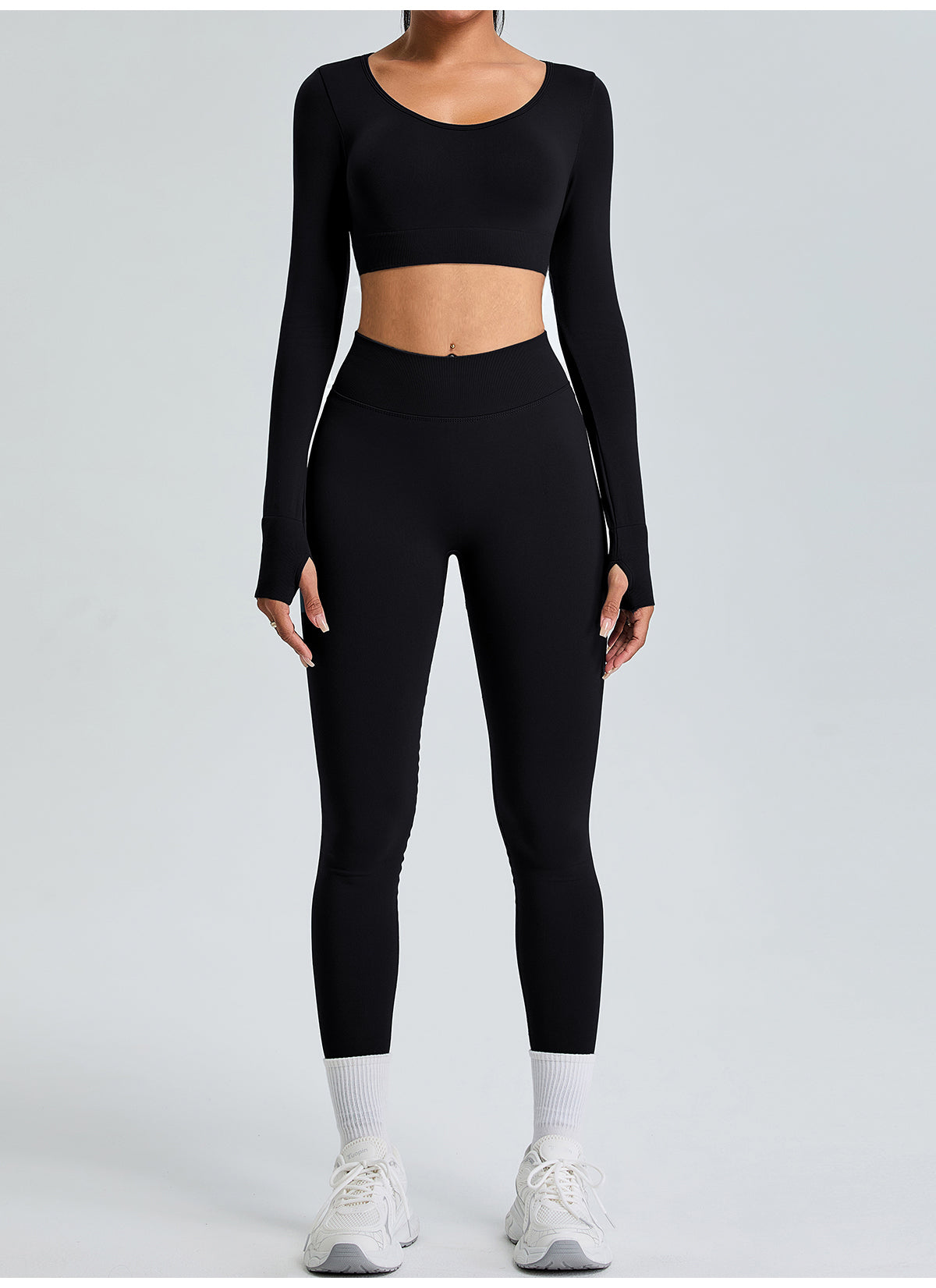 Seamless High Waist Hip Lifting Yoga Pants Leggings Black