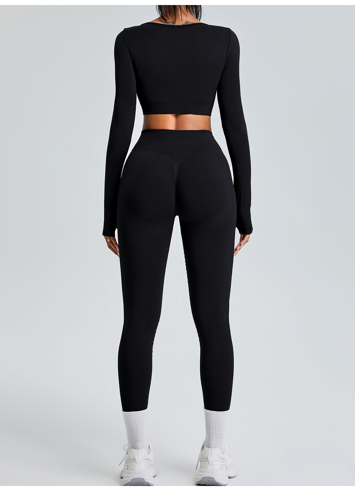 Seamless High Waist Hip Lifting Yoga Pants Leggings Black