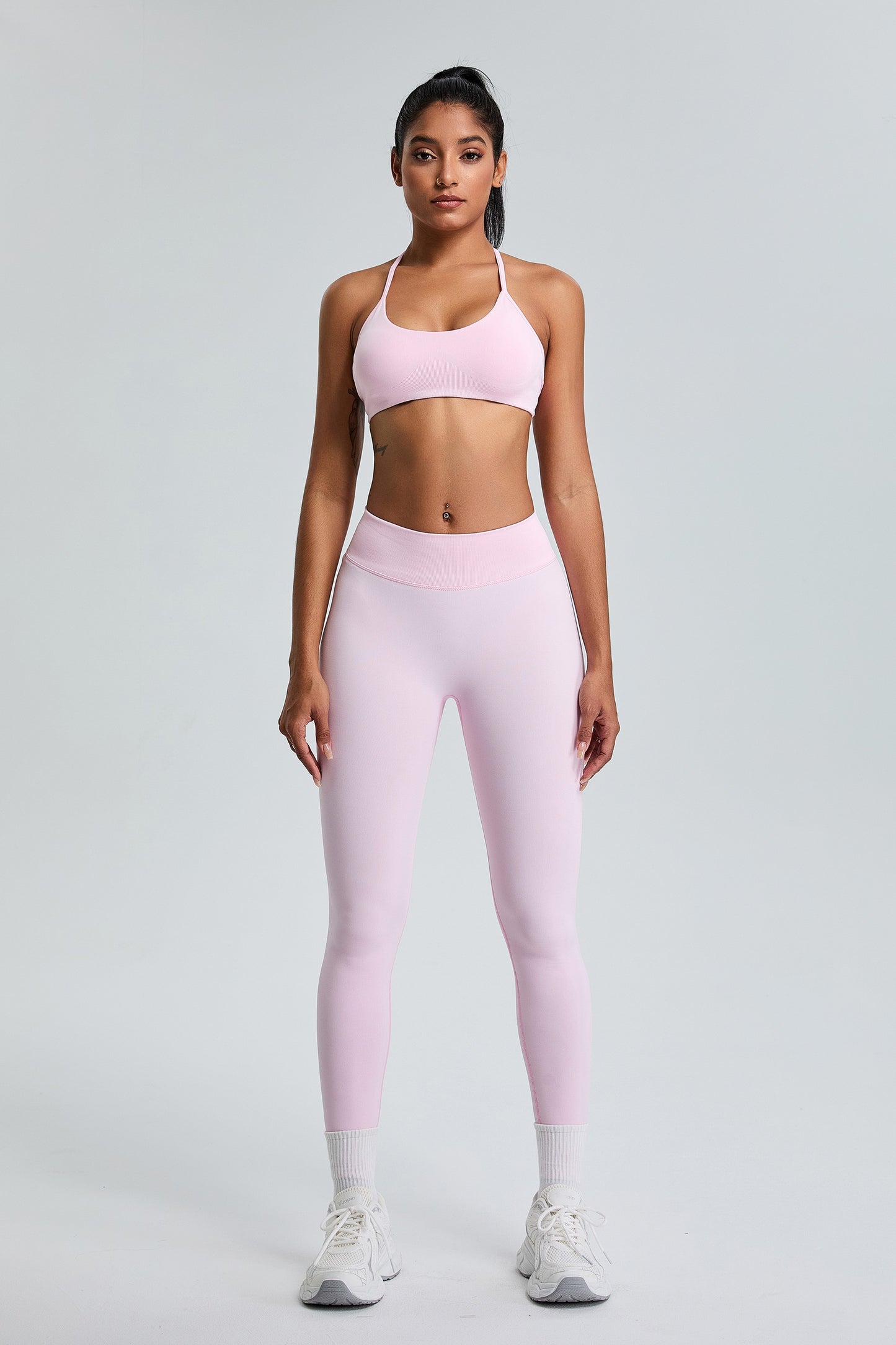 Seamless High Waist Hip Lifting Yoga Pants Leggings Pink