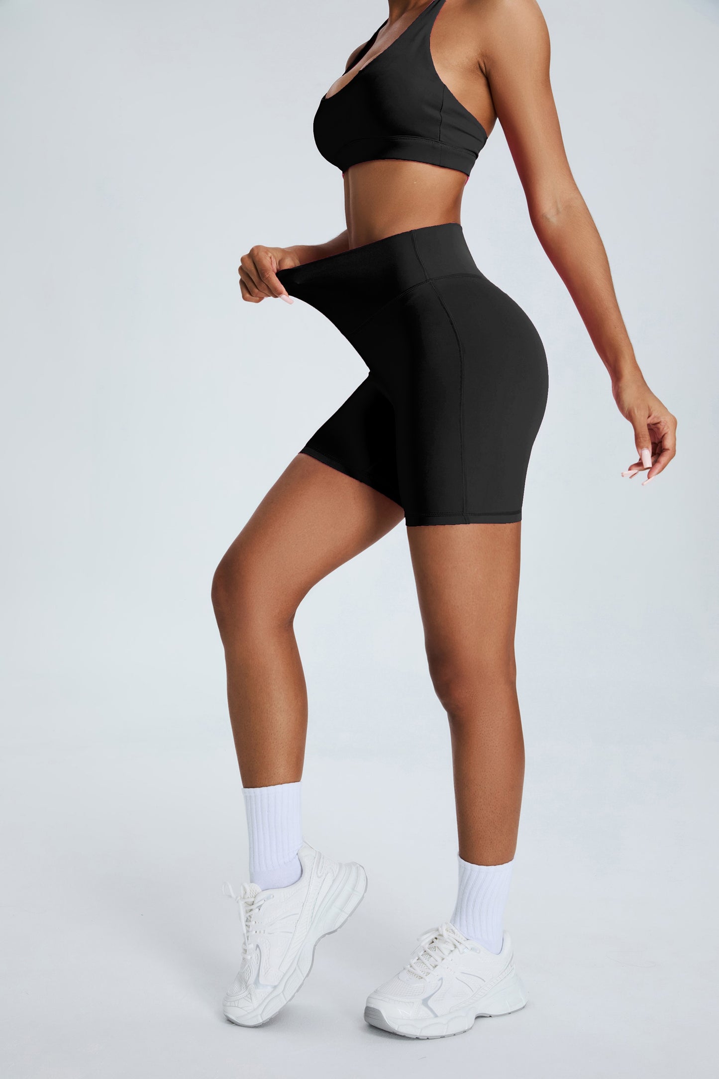Outdoor Sports Fitness Shorts Black