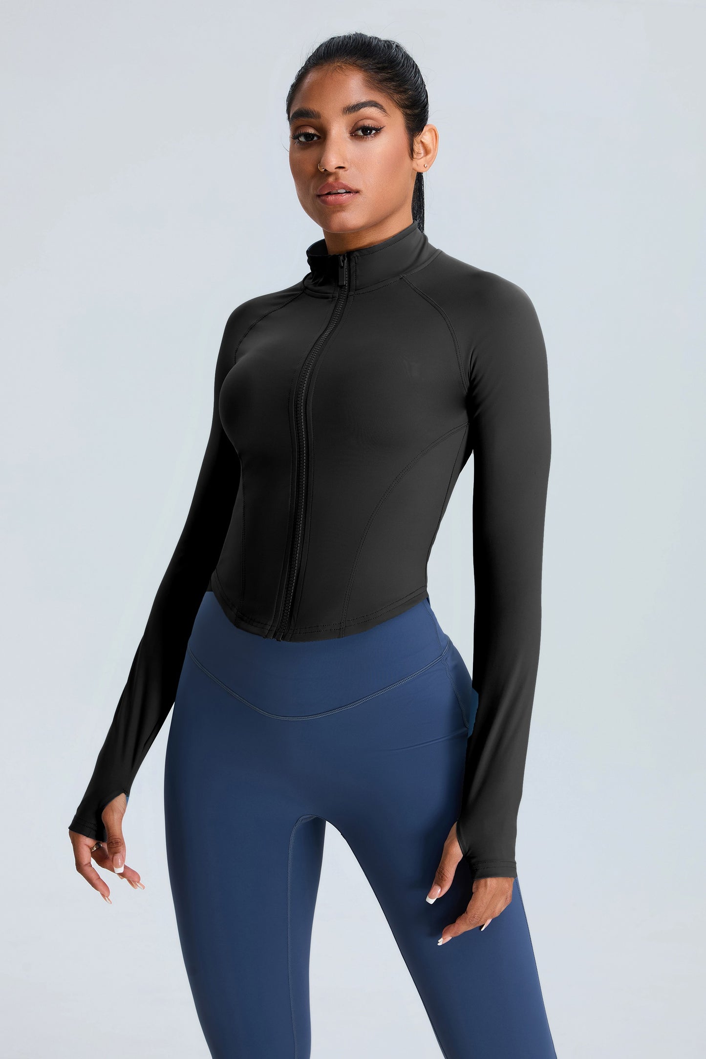 Zipper Sports Jacket Black
