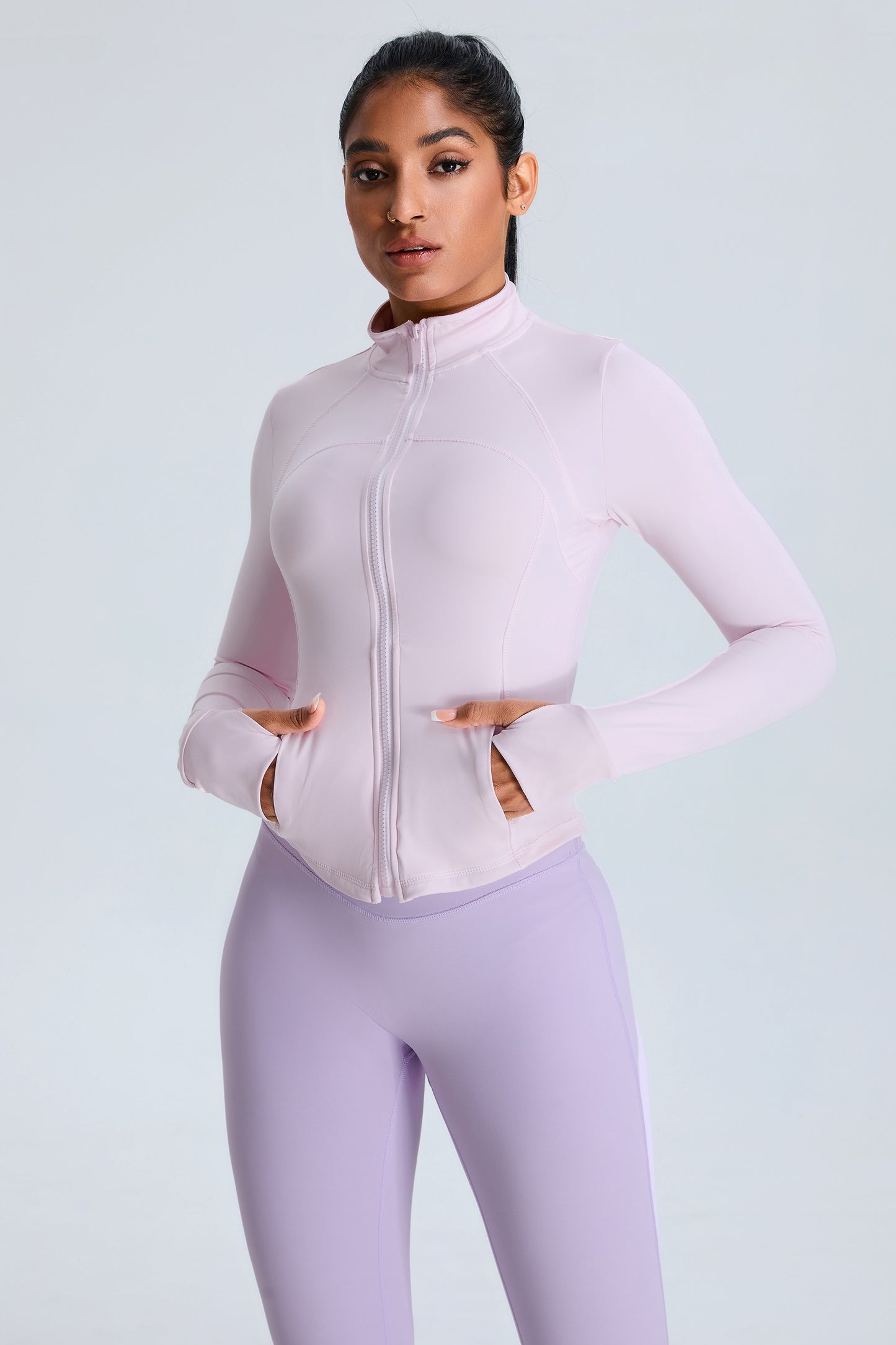 Outdoors Zipper Sports Jacket Pink