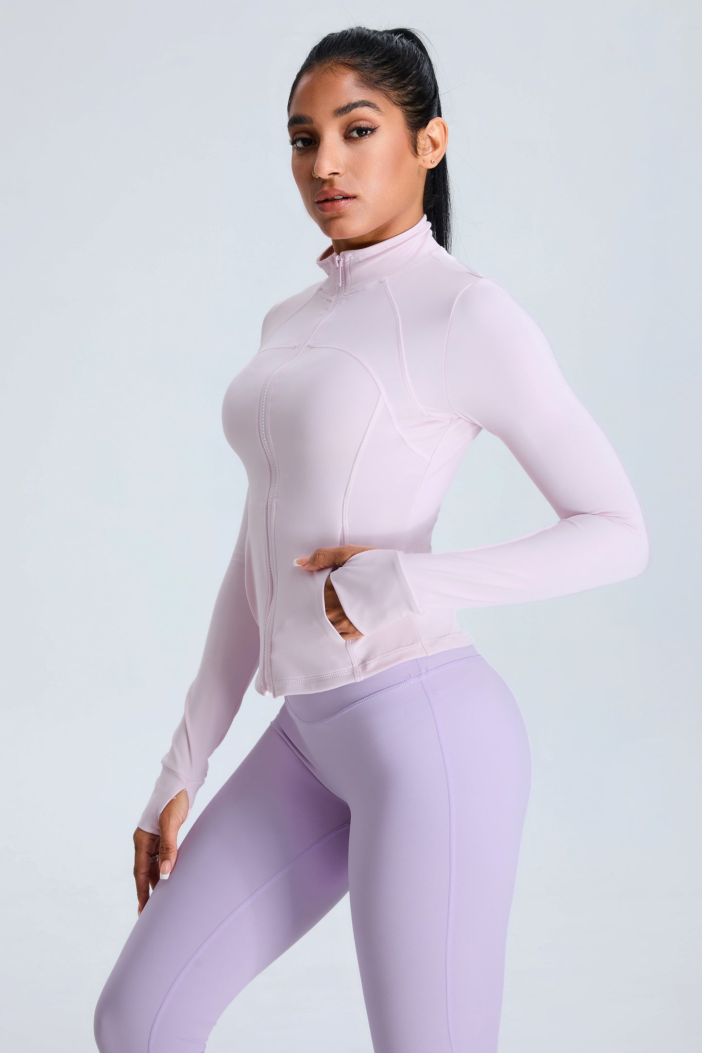 Outdoors Zipper Sports Jacket Pink